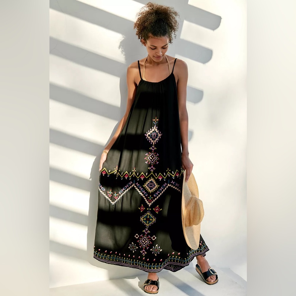 NWT Anthropologie Embroidered Dress